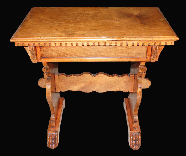 South German Maple Trestle Table
