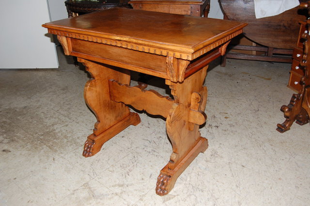 South German Maple Trestle Table