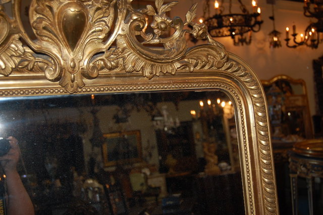 19th Century French Gilded Louis XVI Mirror