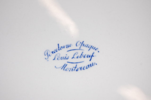 Pair of French Blue & White Plates