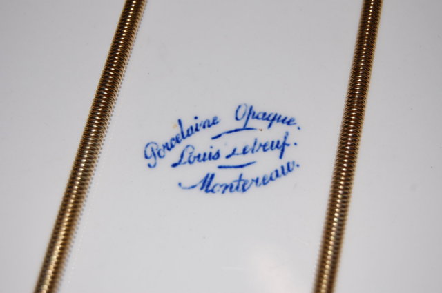 French Blue & White Porcelain Platter