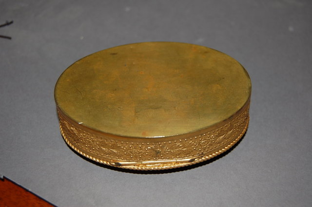 19th Century French Bronze Pill Box
