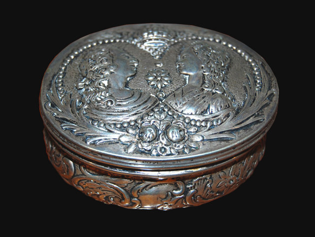 Continental Silver Embossed Box