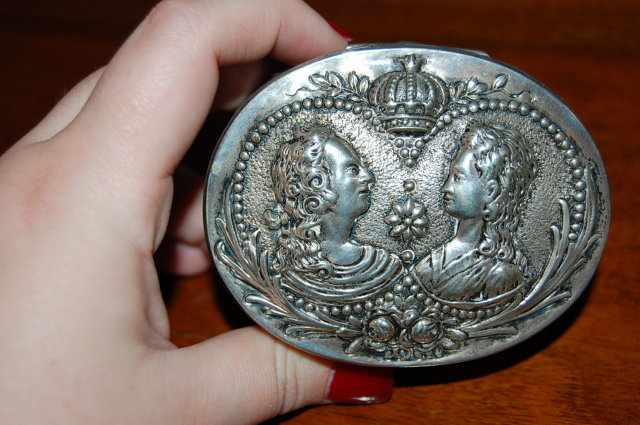 Continental Silver Embossed Box