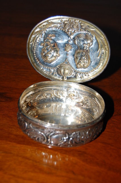 Continental Silver Embossed Box
