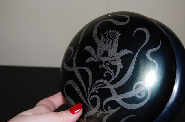 French Porcelain & Bronze Powder Box