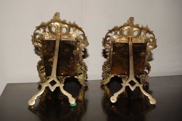 Pair of Sculpted Bronze Picture Frames