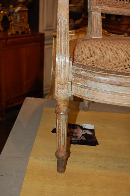 Early 19th Century French Painted Settee