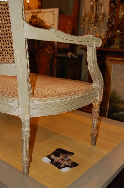 Early 19th Century French Painted Settee