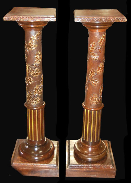 Pair of 19th Century French Walnut Pedestals