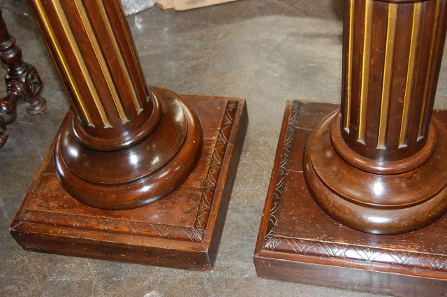 Pair of 19th Century French Walnut Pedestals