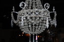 19th Century French Crystal Basket Chandelier