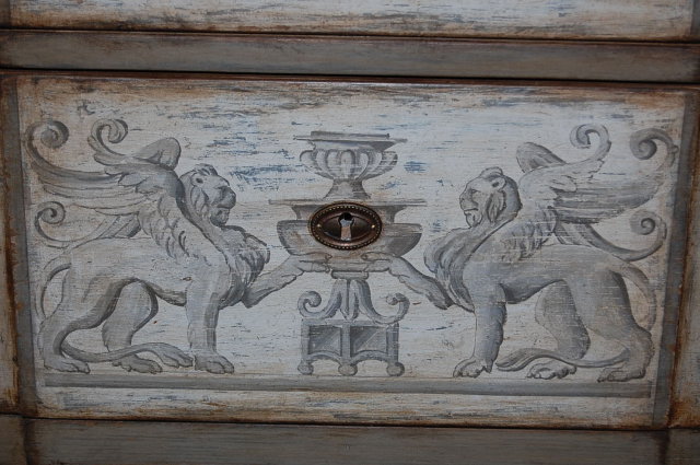 Pair of Continental Painted Commodes