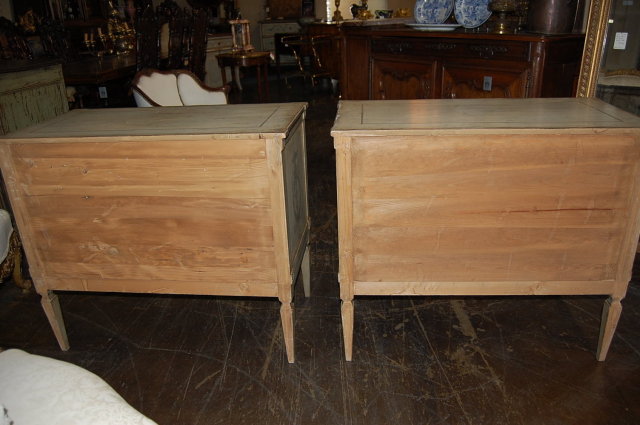Pair of Continental Painted Commodes