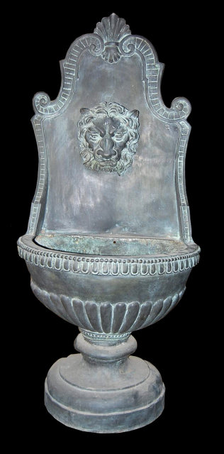 Bronze Verdi Patina Wall Fountain