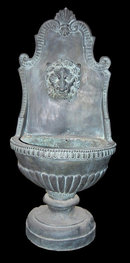 Bronze Verdi Patina Wall Fountain