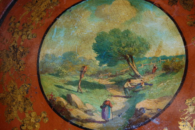 19th Century French Painted Tole Tray
