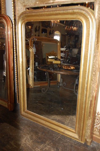 19th Century French Louis Philippe Mirror