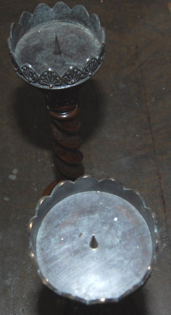 Pair of Carved Candlesticks