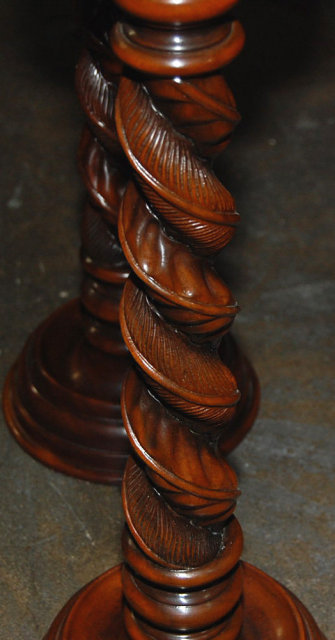 Pair of Carved Candlesticks