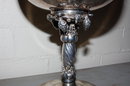 Decorative Silver Plate Punch Bowl