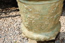 Impressive Pair of Bronze Urns