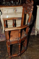 Walnut Finely Carved Armchair
