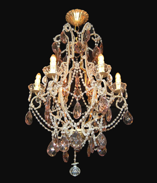 Adorable Early 20th Century French Crystal Chandelier