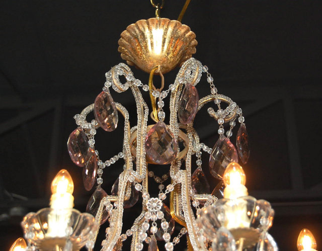 Adorable Early 20th Century French Crystal Chandelier
