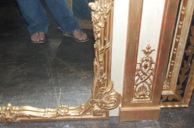 Superb Louis XV Style Giltwood Mirror