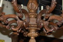 Italian Carved Walnut Chandelier