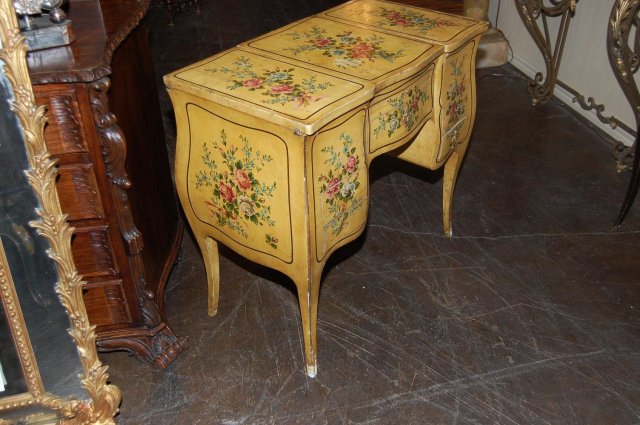 Petite French Painted Ladies Vanity
