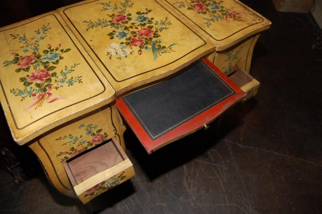 Petite French Painted Ladies Vanity