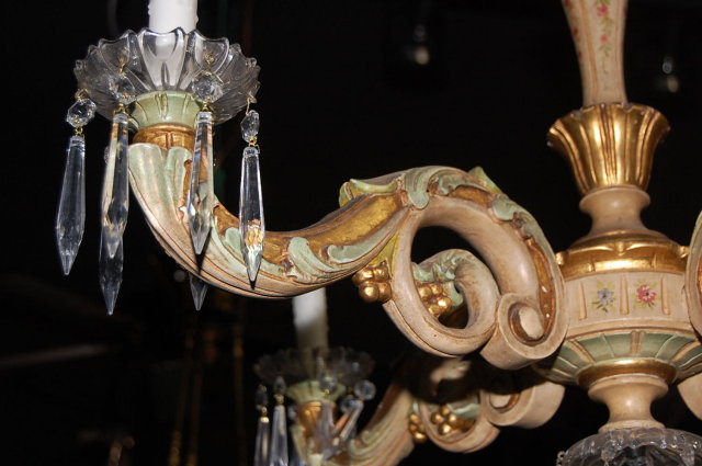 Hand Painted Italian Chandelier