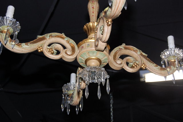 Hand Painted Italian Chandelier