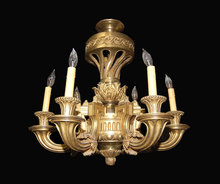 Heavy Bronze French Chandelier