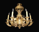 Heavy Bronze French Chandelier