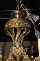 Heavy Bronze French Chandelier