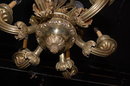 Heavy Bronze French Chandelier