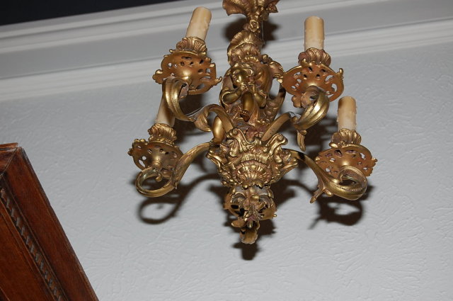 Petite Cast Bronze Louis XV Chandelier