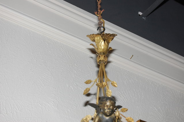 Whimsical French Cherub Chandelier