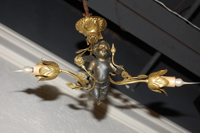 Whimsical French Cherub Chandelier