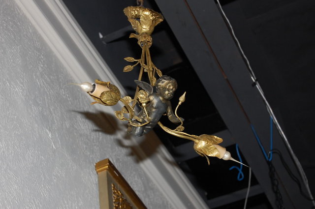Whimsical French Cherub Chandelier
