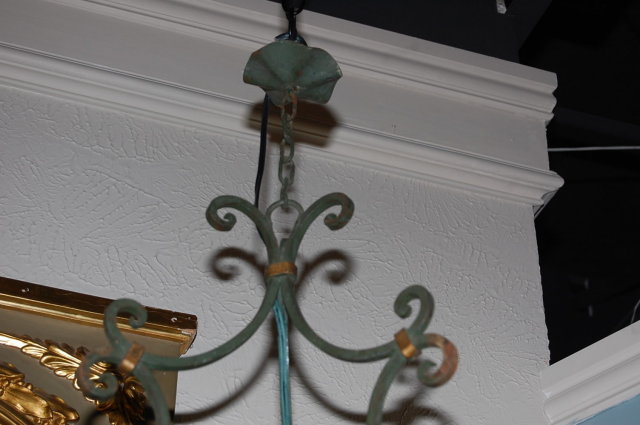 Rustic French Iron Chandelier