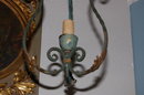 Rustic French Iron Chandelier