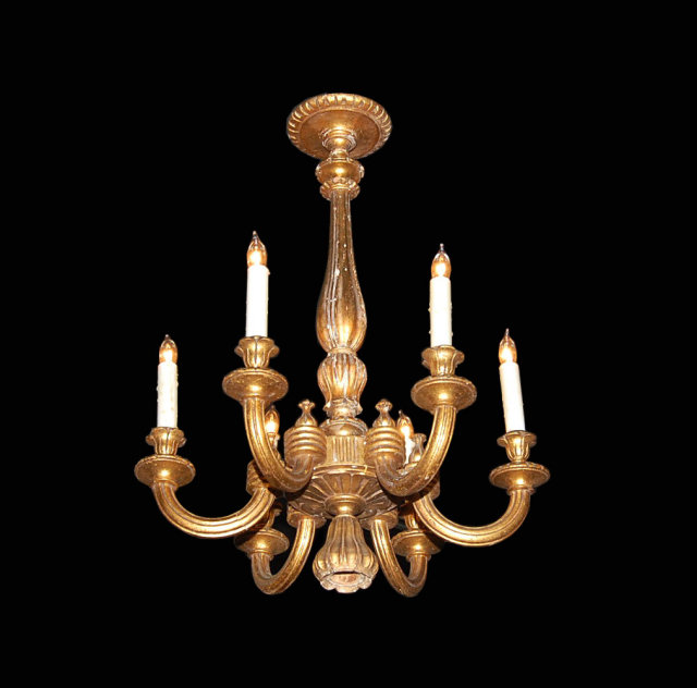 19th Century Giltwood Chandelier