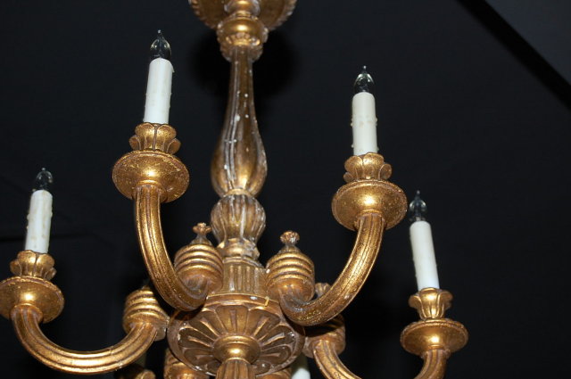 19th Century Giltwood Chandelier