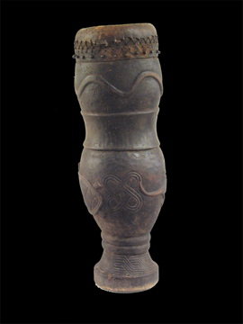 African Tribal Art Court Drum