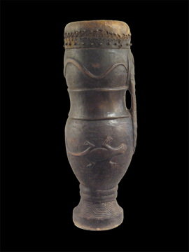 African Tribal Art Court Drum