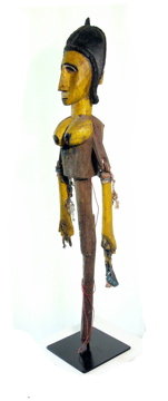 Vintage African Tribal Art Masquerade Puppet